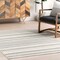 Nuloom Kerensa Striped Machine Washable Area Rug 5ft 3in x 7ft 7in GCSN08A-508 - alternate 5